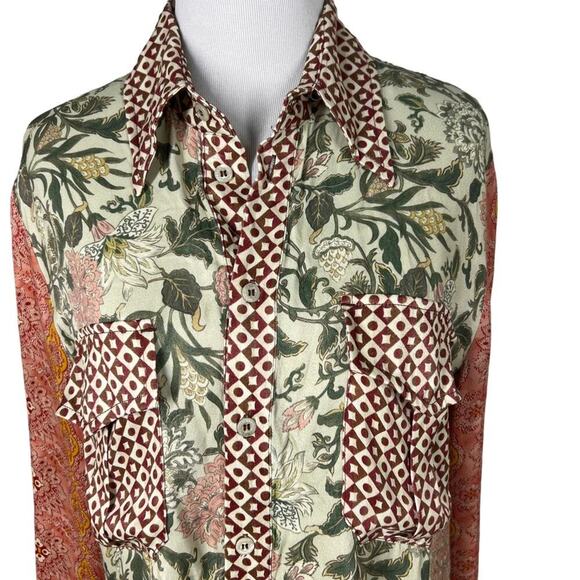 Tell Your Friends Western Shirt in Sacha NWT Medium - Picture 7 of 11